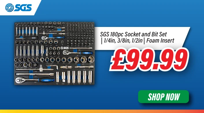 SGS 180pc Socket and Bit Set