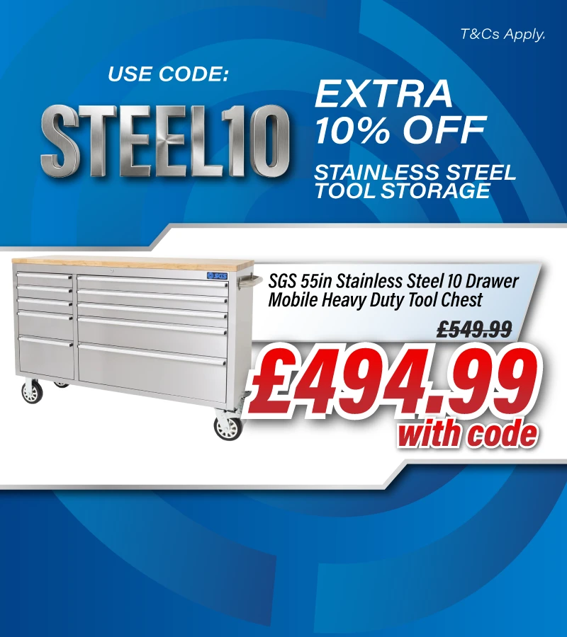 Extra 10% Off Stainless Steel Tool Chests