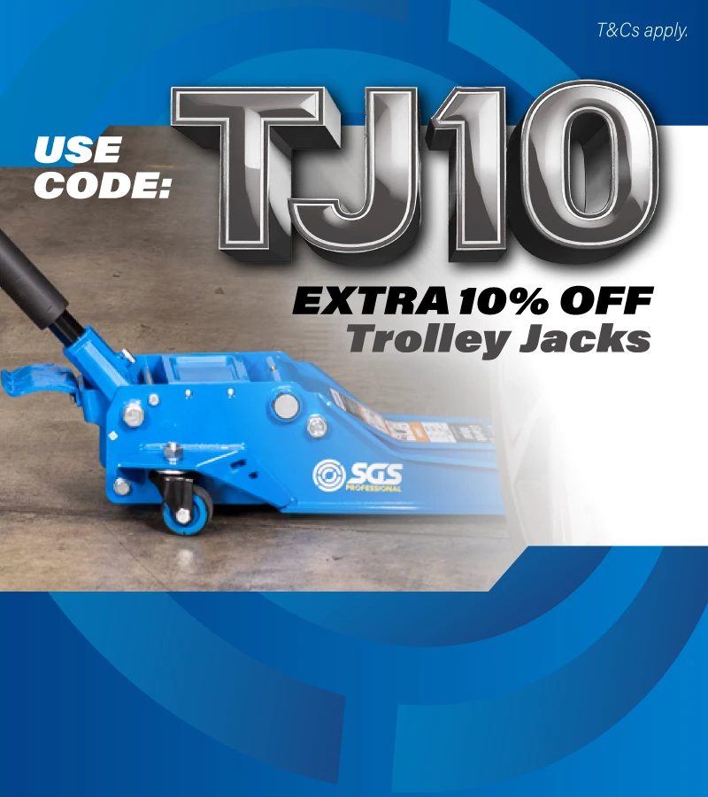 Extra 10% Off Trolley Jacks. Code TJ10