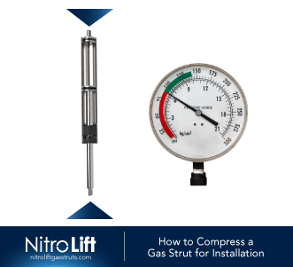 How to Compress a Gas Strut for Installation