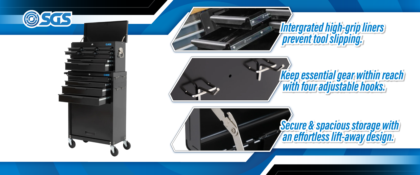 SGS Mechanics 13 Drawer Tool Box Chest & Roller Cabinet