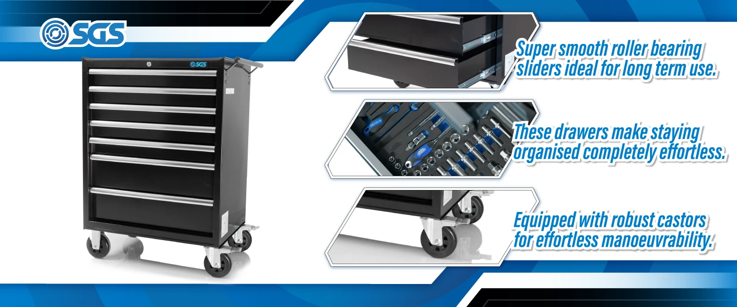 SGS 26in 7 Drawer Roller Tool Cabinet
