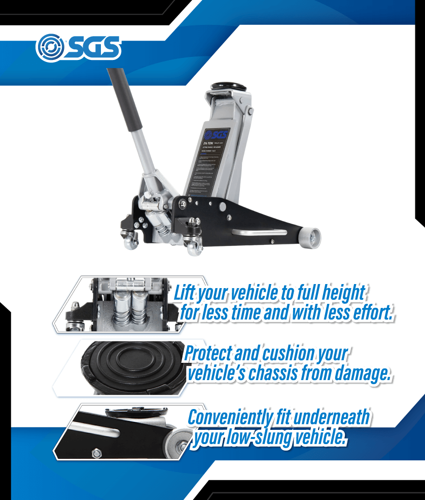 SGS 2.5 Tonne Lightweight Aluminium Racing Trolley Jack