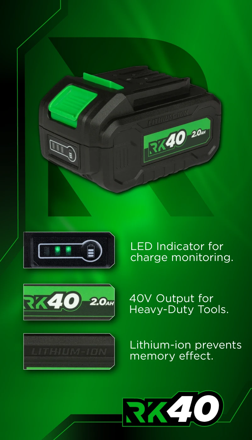 Rikä RK40 40V 2.0Ah Battery