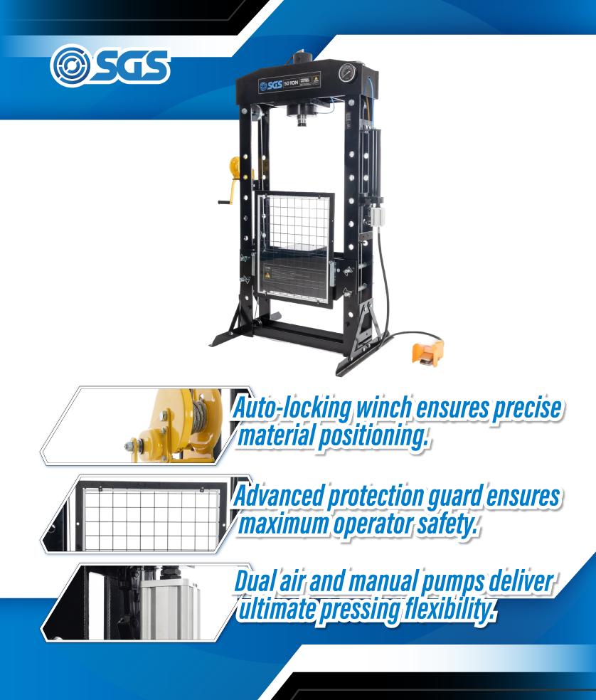 SGS 20 Tonne Hydraulic Press For Workshop and Garage Use