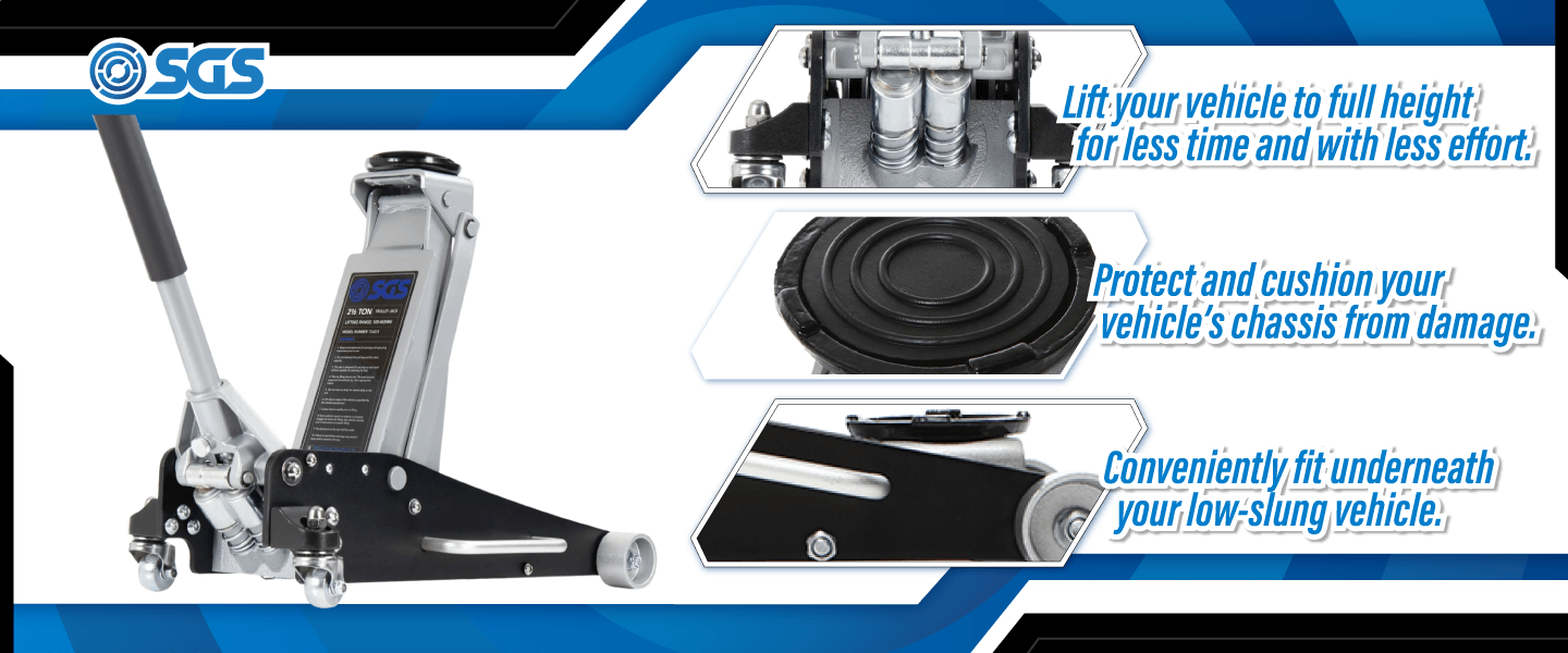 SGS 2.5 Tonne Lightweight Aluminium Racing Trolley Jack