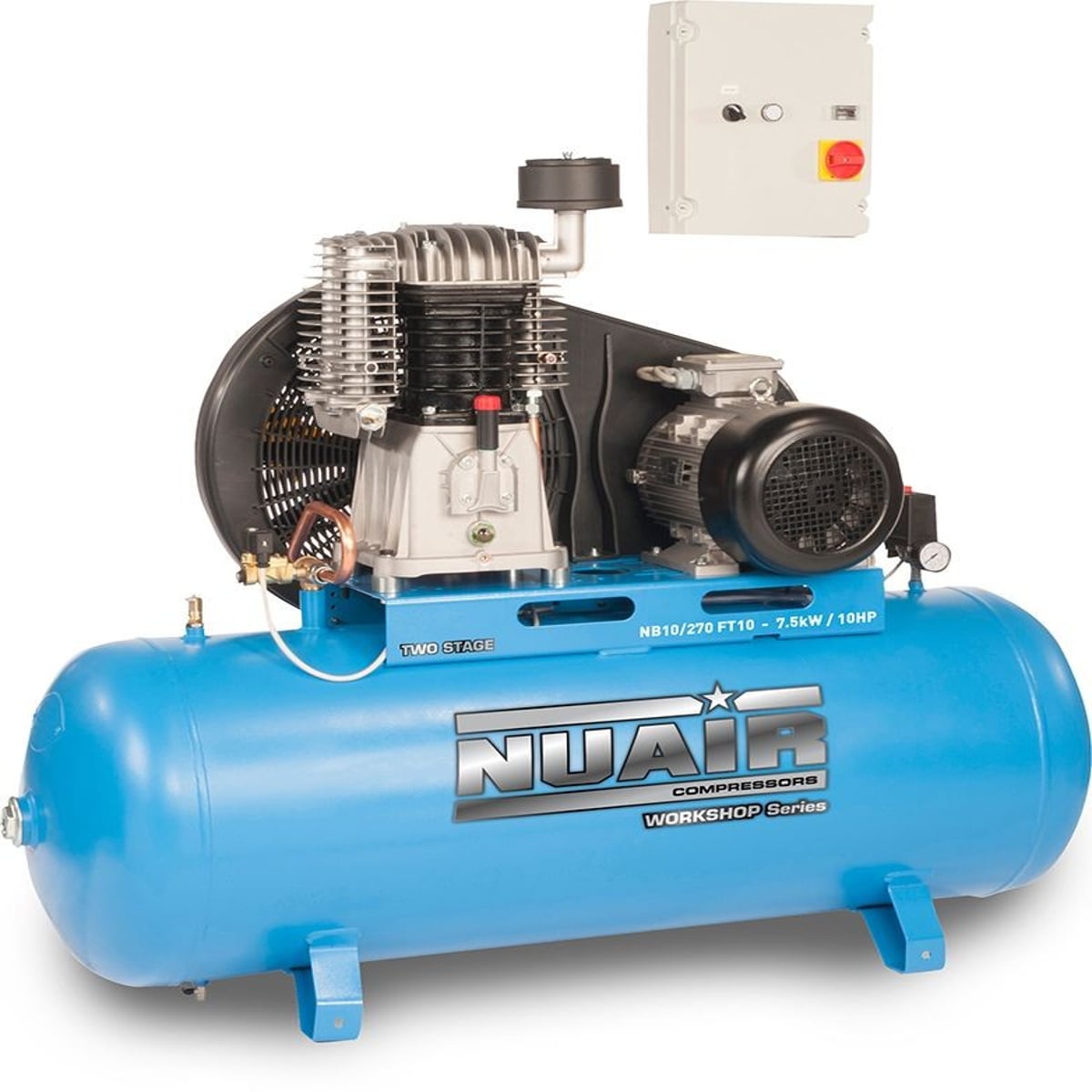 Nuair Professional 270 Litre Belt Drive Air Compressor | 43.4 CFM | 145 PSI