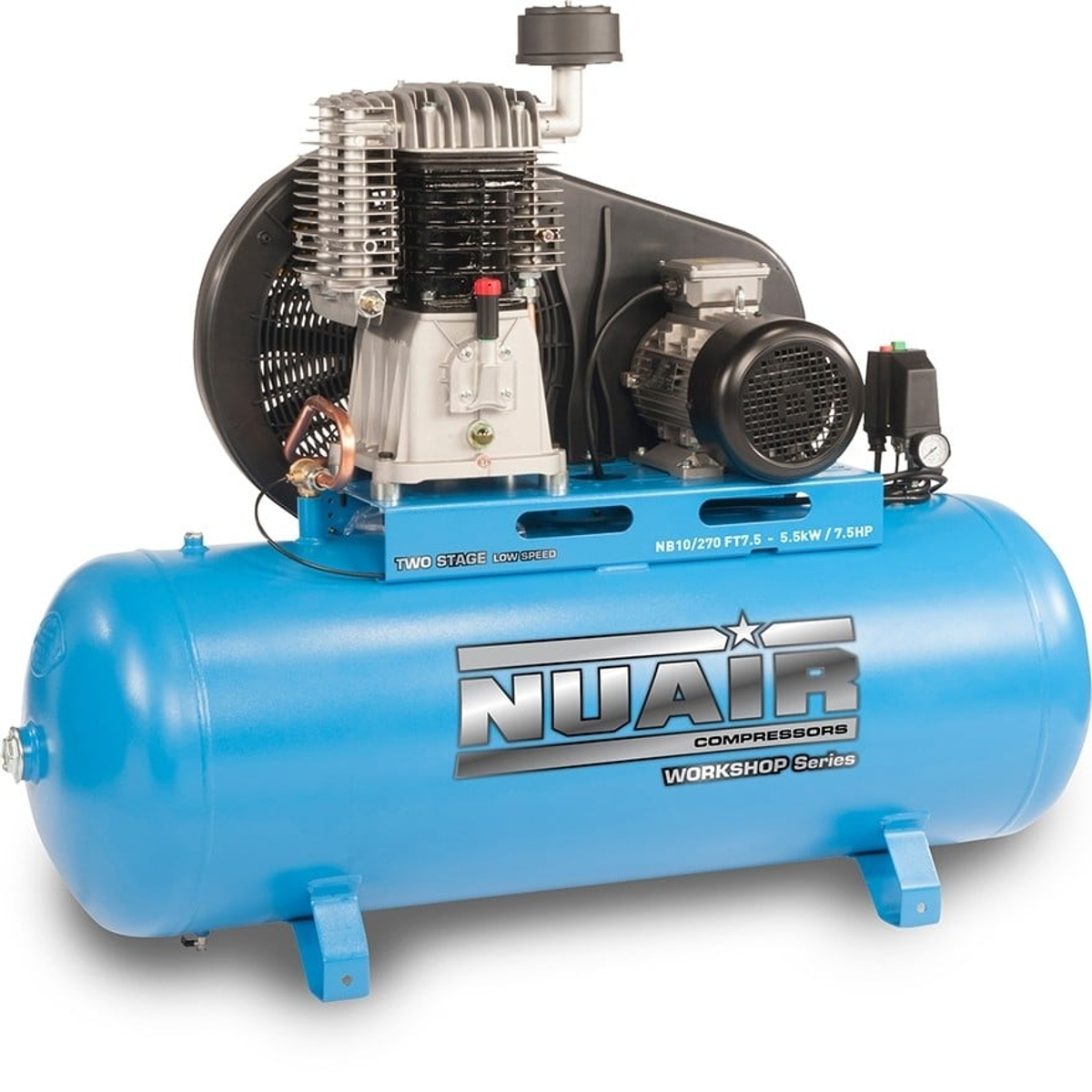 Nuair Workshop 270 Litre Direct Drive Air Compressor | 33.9 CFM | 145 PSI