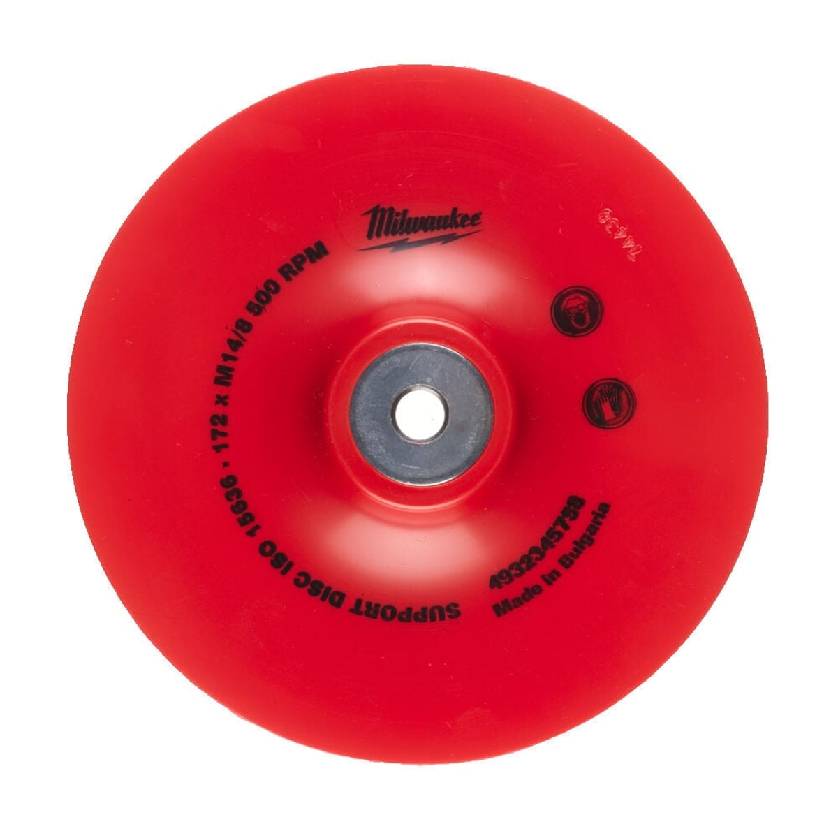 Milwaukee Angle Grinder Backing Pad - 1pc-170mm x 14.2mm