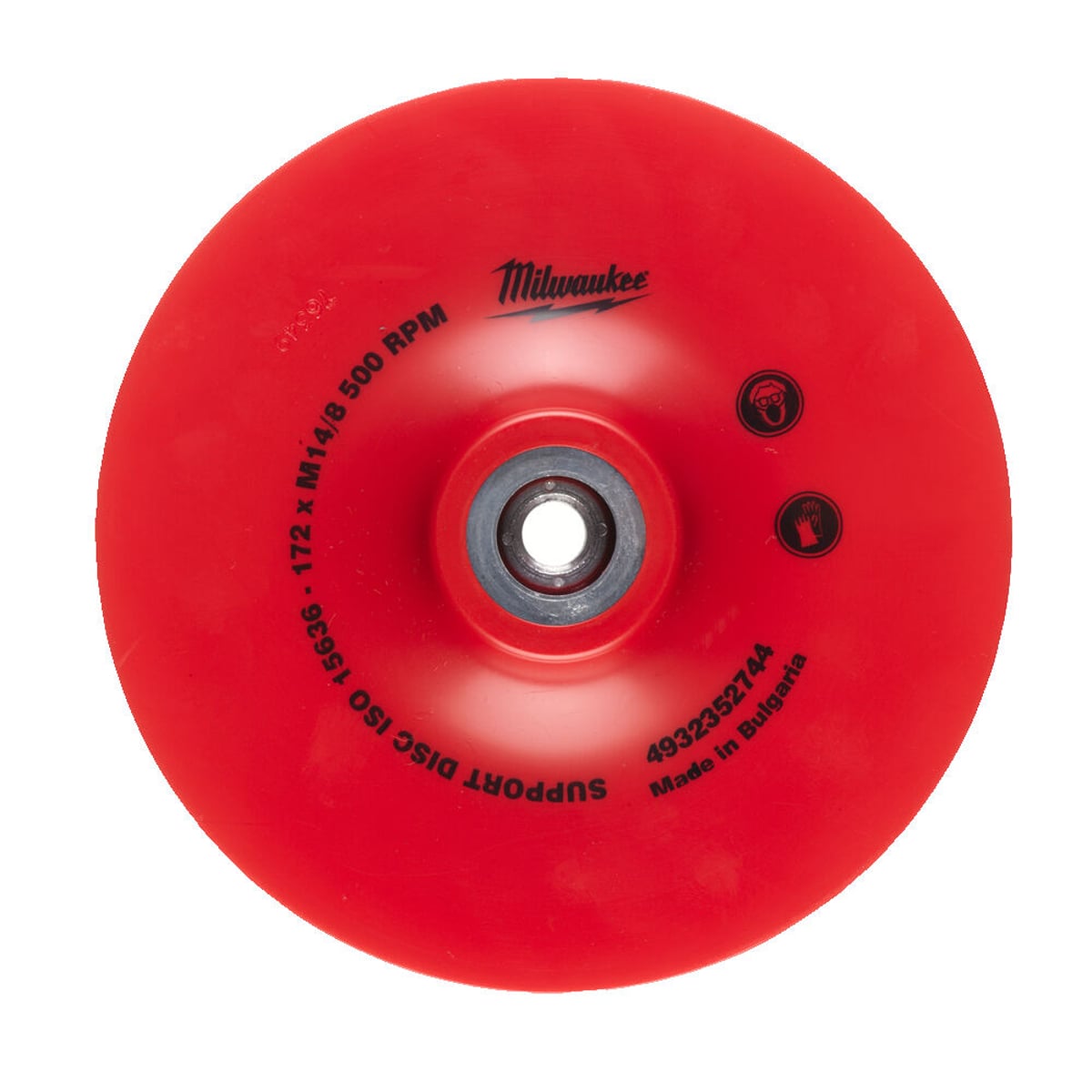 Milwaukee Angle Grinder Backing Pad - 1pc-170mm x 22.2
