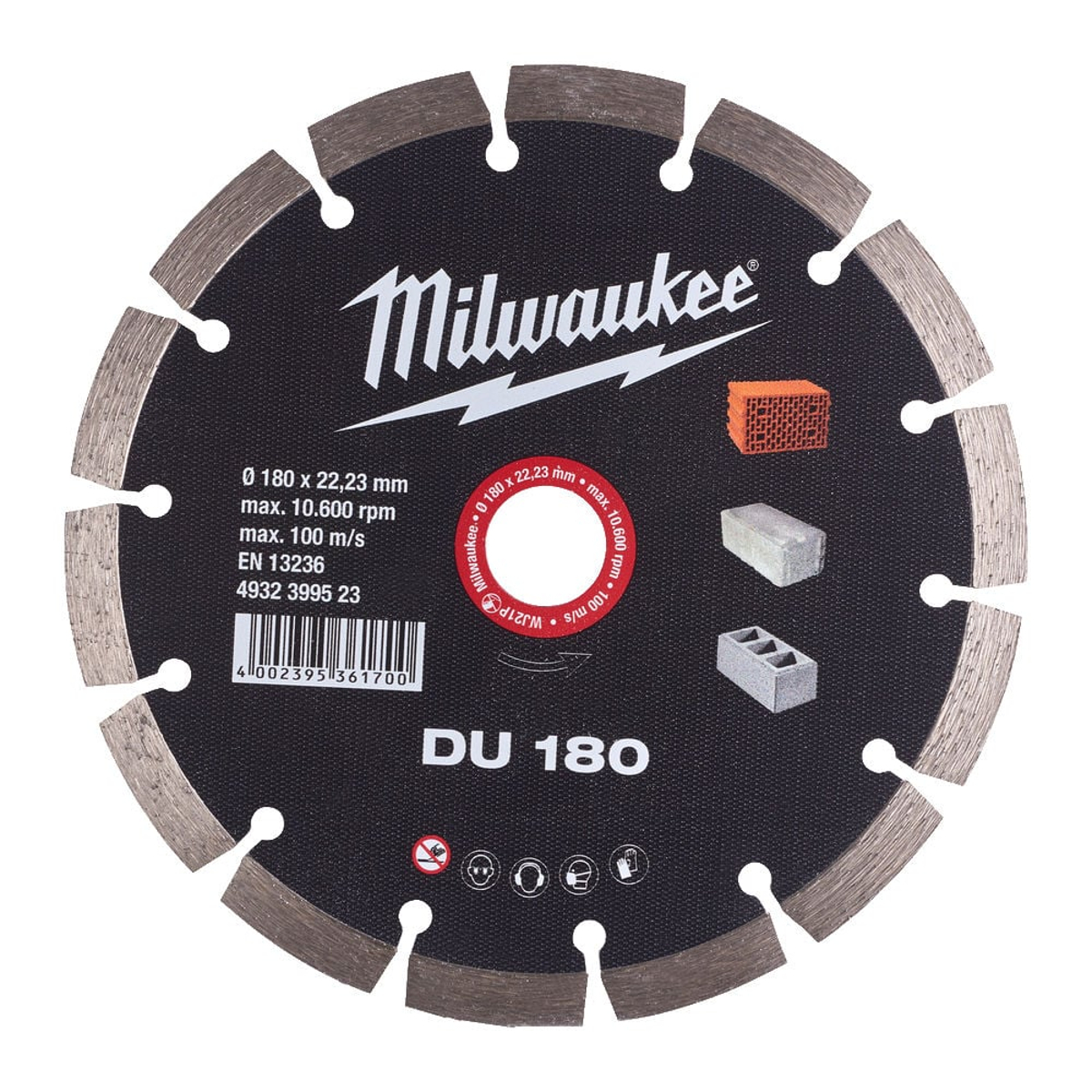 Milwaukee 4932399523 Diamond Blade DU -1pc-180mm