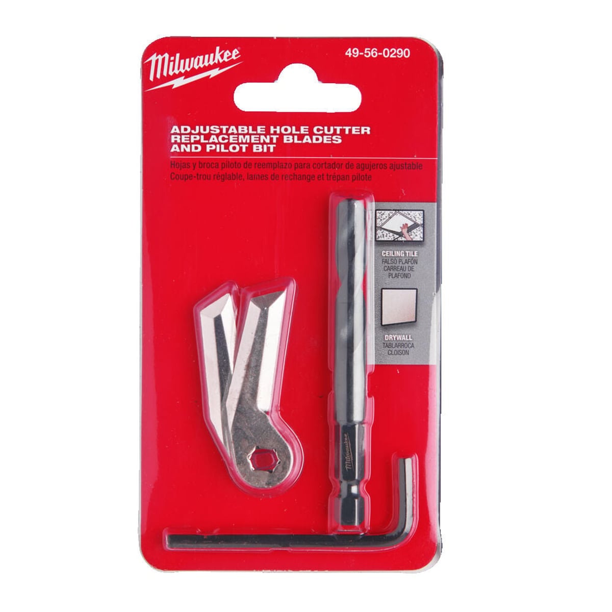 Milwaukee 49560290 Adjustable Hole Saw Replacement Blade and Pilot Drill Set