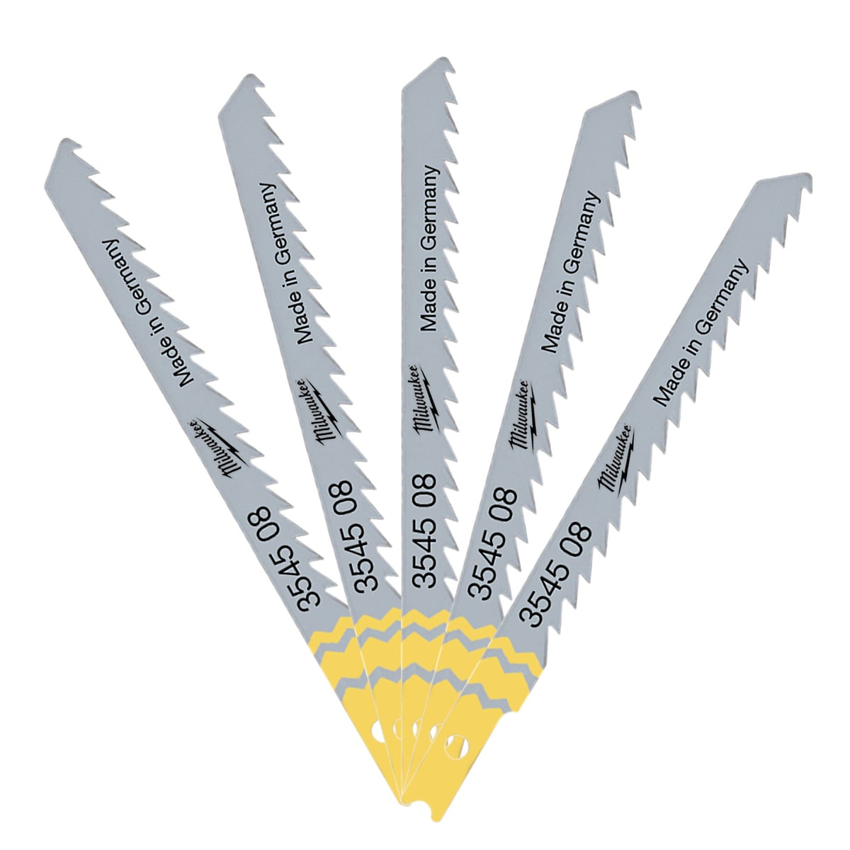 Milwaukee 4932354508 75 x 4 mm A 2202 U-Shank Jigsaw Blades - 5pk