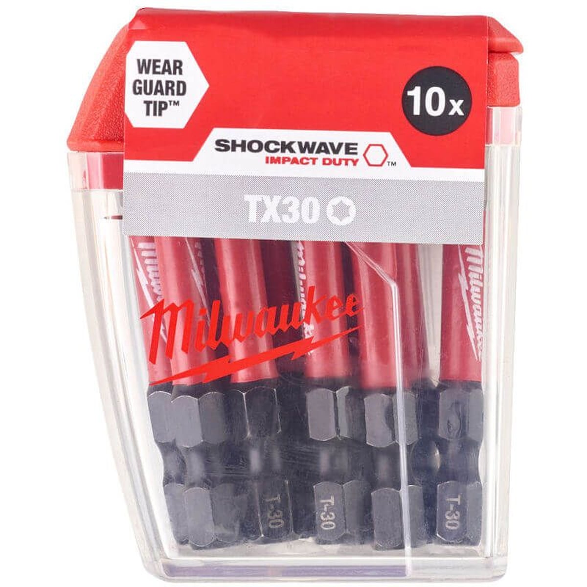 Milwaukee 4932471574 10 Piece Shockwave Impact Duty Bits Set TX30 50mm
