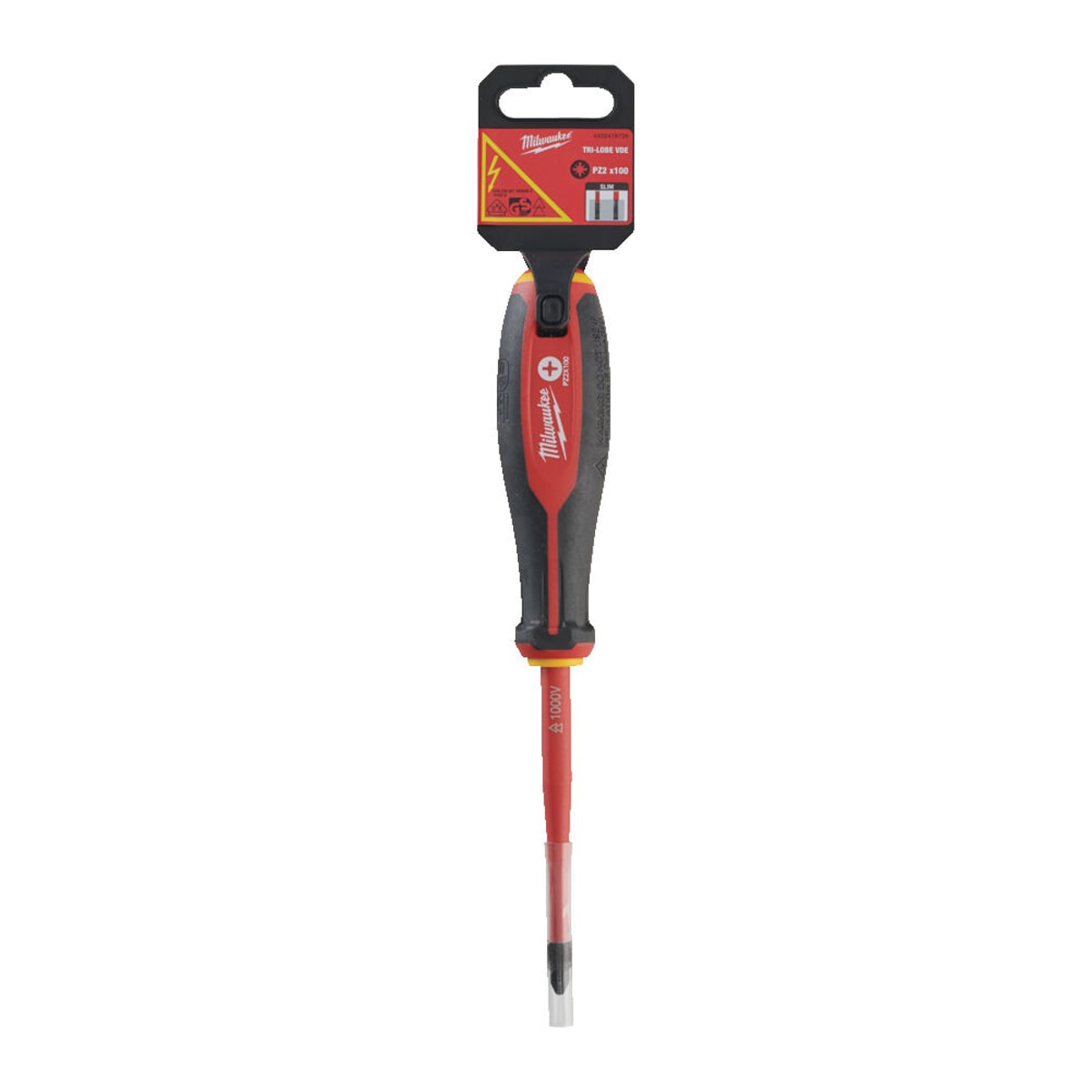 Milwaukee Tri-Lobe VDE Screwdriver PZ2 x 100mm