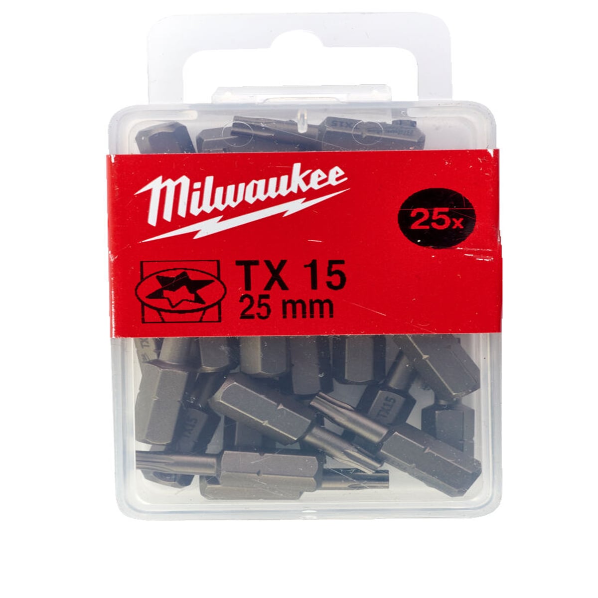Milwaukee Screwdriving Bit TX Torx Bits 25mm - 25pcs-TX15