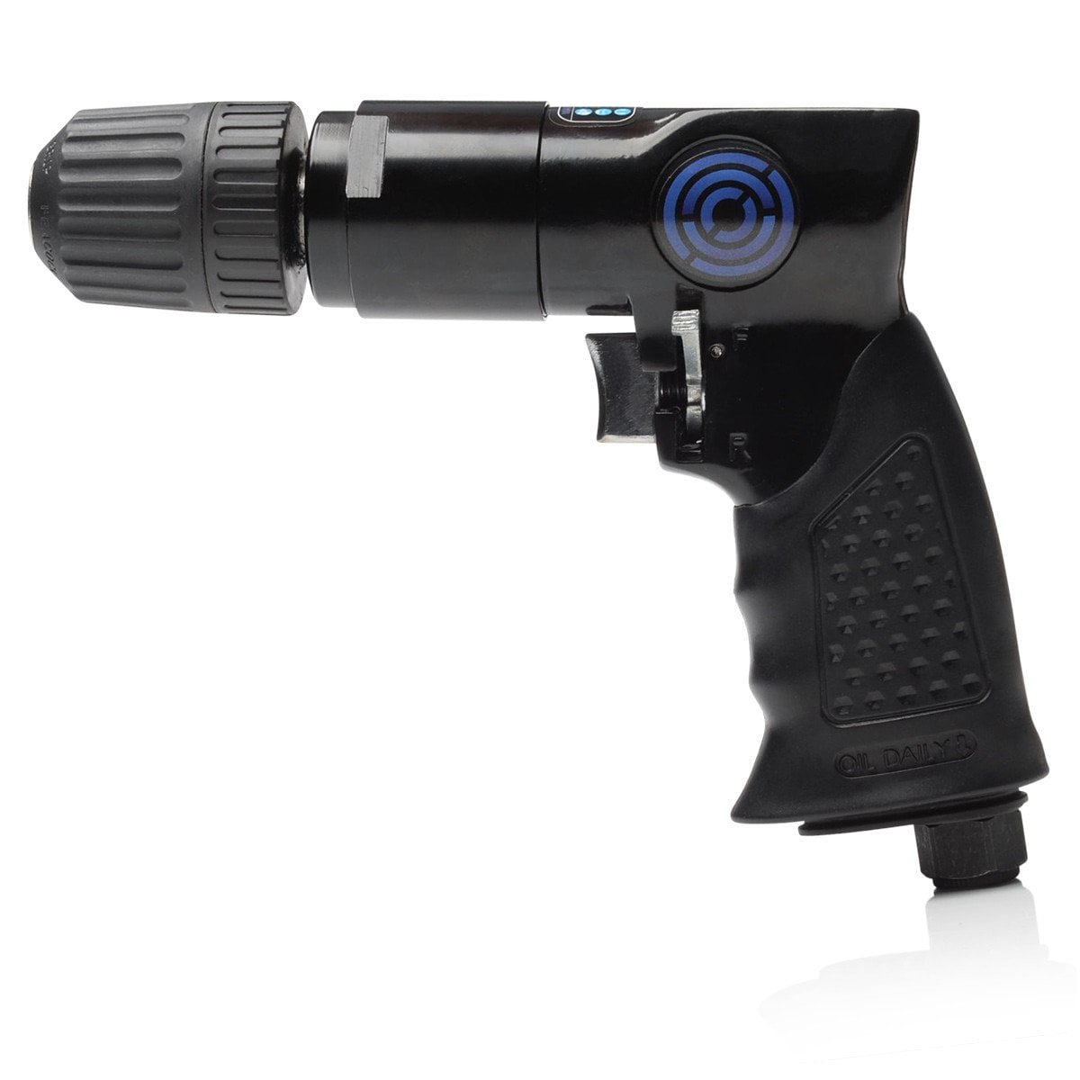 SGS SAT204 3/8 Inch Keyless Reversible Air Drill With Rubber Grip