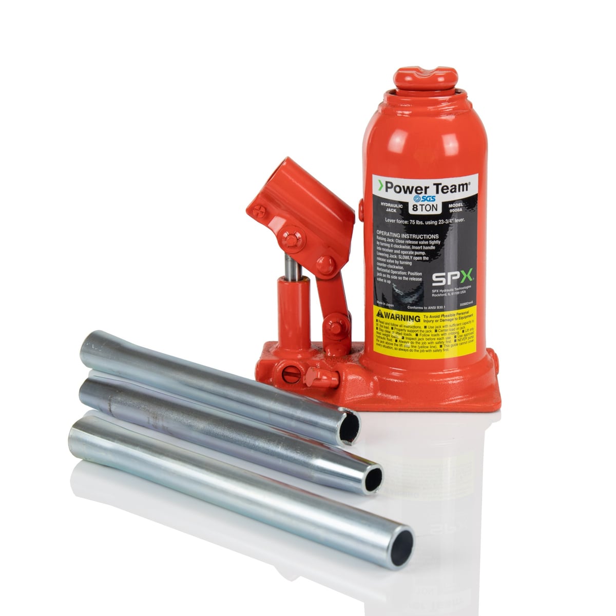 Power Team 9008A 8 Ton Bottle Jack 121mm Stroke
