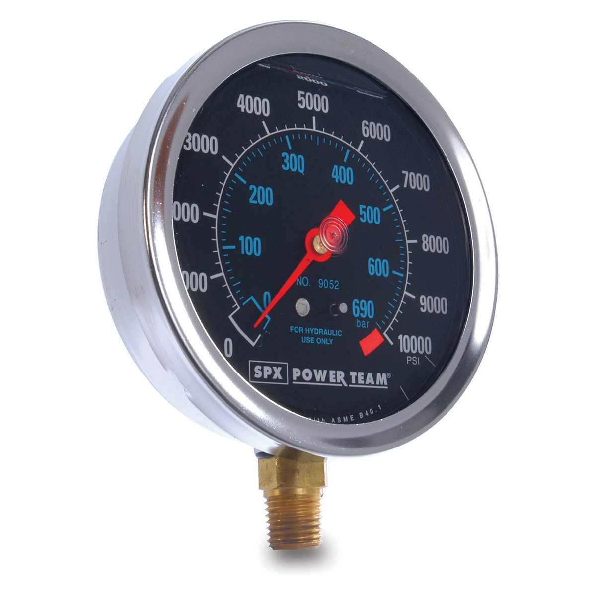 Power Team 101.6mm Diameter Gauge Bar and PSI Scales 0-690 bar, 0-10,000 psi