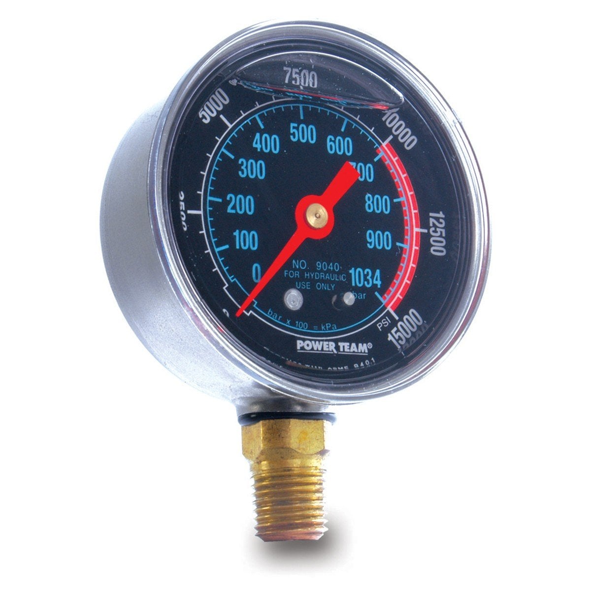 Power Team 9040E Gauge 63mm 0-700bar 1/4npt Sst Cl. 16
