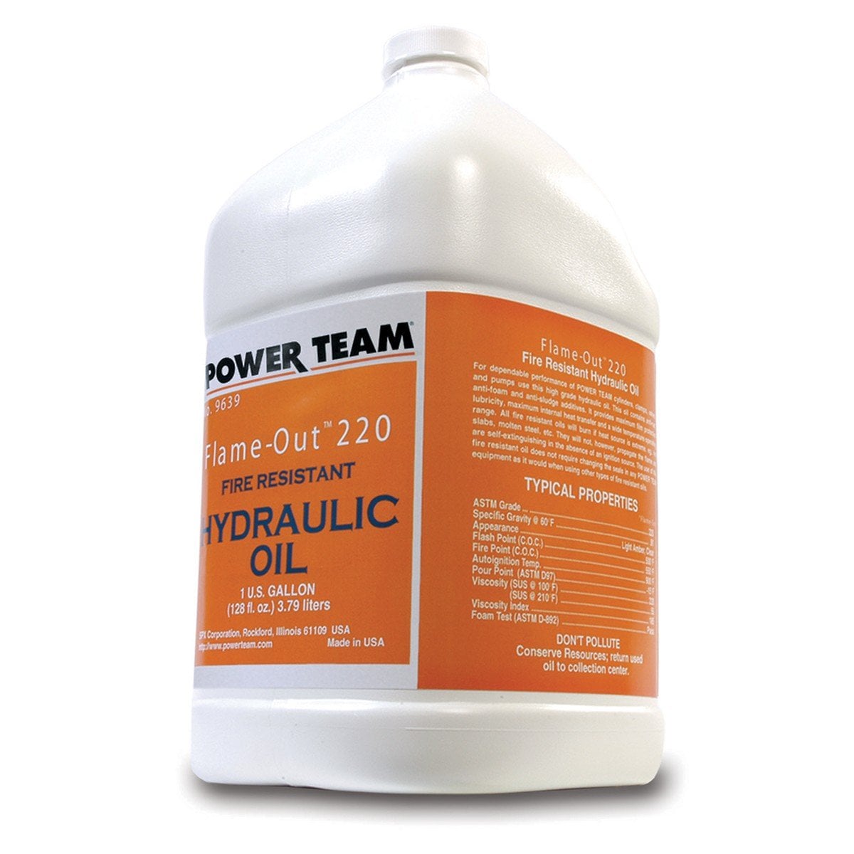 Power Team 9639 Hydraulic Fluid 3.8 L. Flame Out