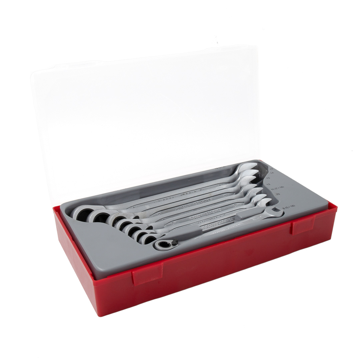 Teng TT6508R – Set De 8 Clés à Molette Métrique, Coffret Cliquet Pro