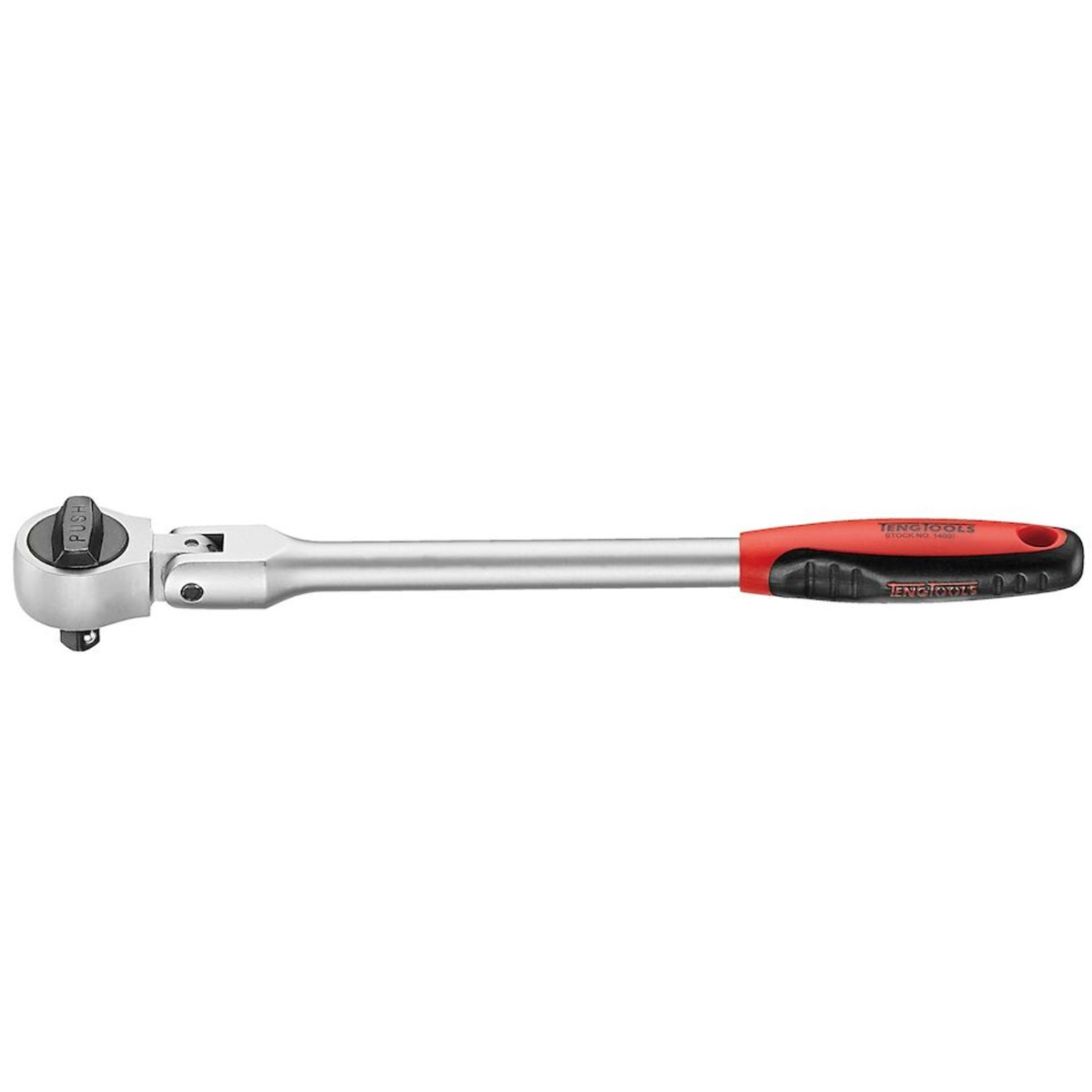 Teng Tools 1/4in Long Ratchet Flexible Head 43 Teeth 200mm
