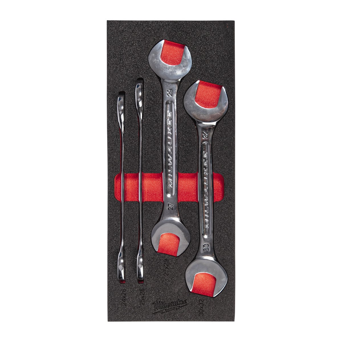 Milwaukee 4pc Double Open End Spanner Foam Insert Set