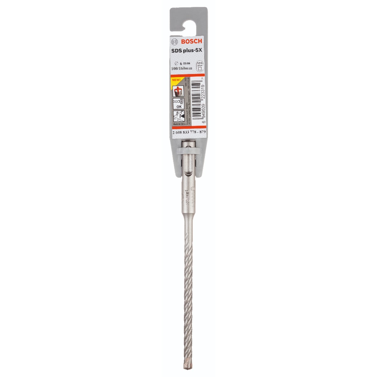Bosch SDS Plus-5X; Hammer Drill Bit 6.0x100x160mm 2608833778