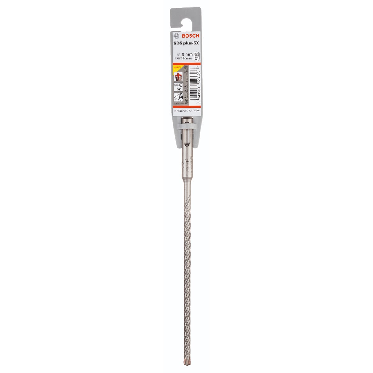 Bosch SDS Plus-5X; Hammer Drill Bit 6.0x150x210mm 2608833779