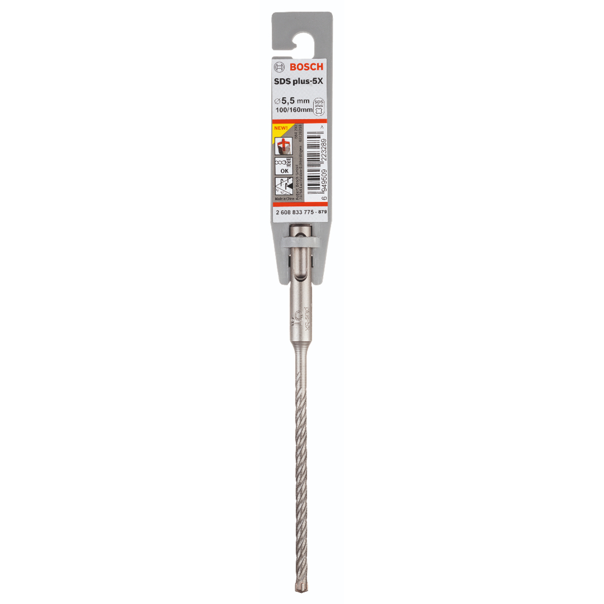 Bosch SDS Plus-5X; Hammer Drill Bit 5.5x100x160mm 2608833775