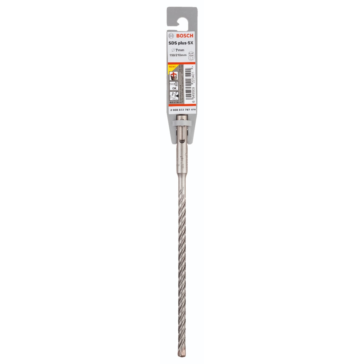 Bosch SDS Plus-5X; Hammer Drill Bit 7.0x150x210mm 2608833787