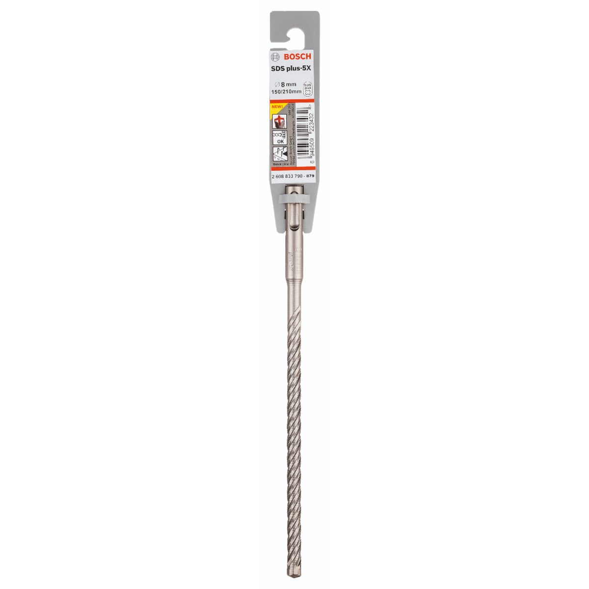 Bosch SDS Plus-5X; Hammer Drill Bit 8.0x150x210mm 2608833790