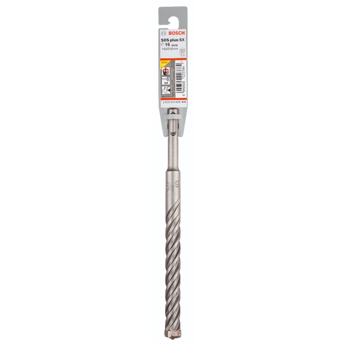 Bosch SDS Plus-5X; Hammer Drill Bit 16.0x150x210mm 2608833825