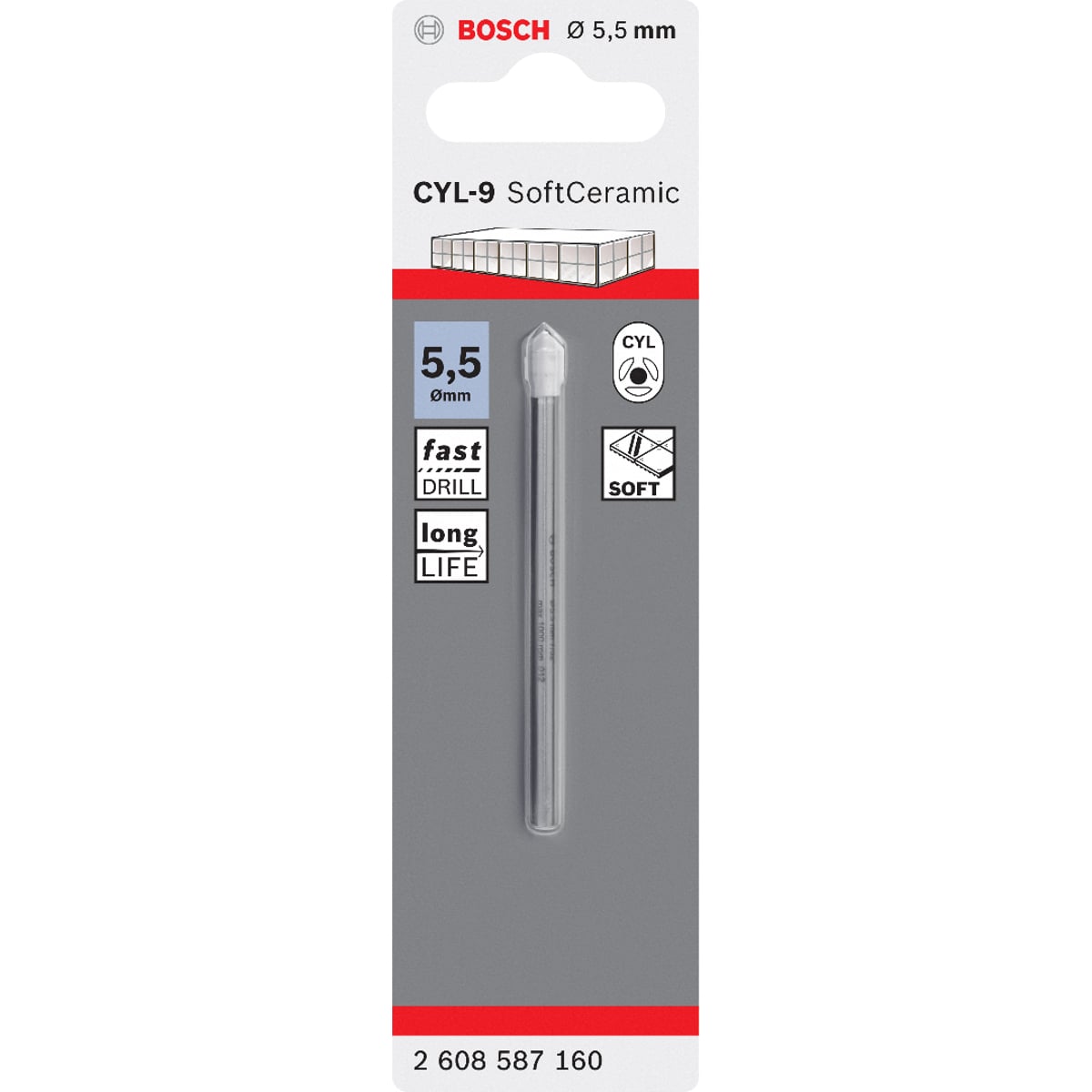 Bosch CYL-9 SoftCeramic; 5.5x70mm 2608587160