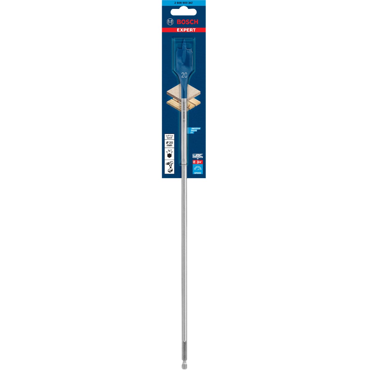 Bosch Expert SelfCut Speed Spade Drill Bit 20 x 400 mm 2608900347
