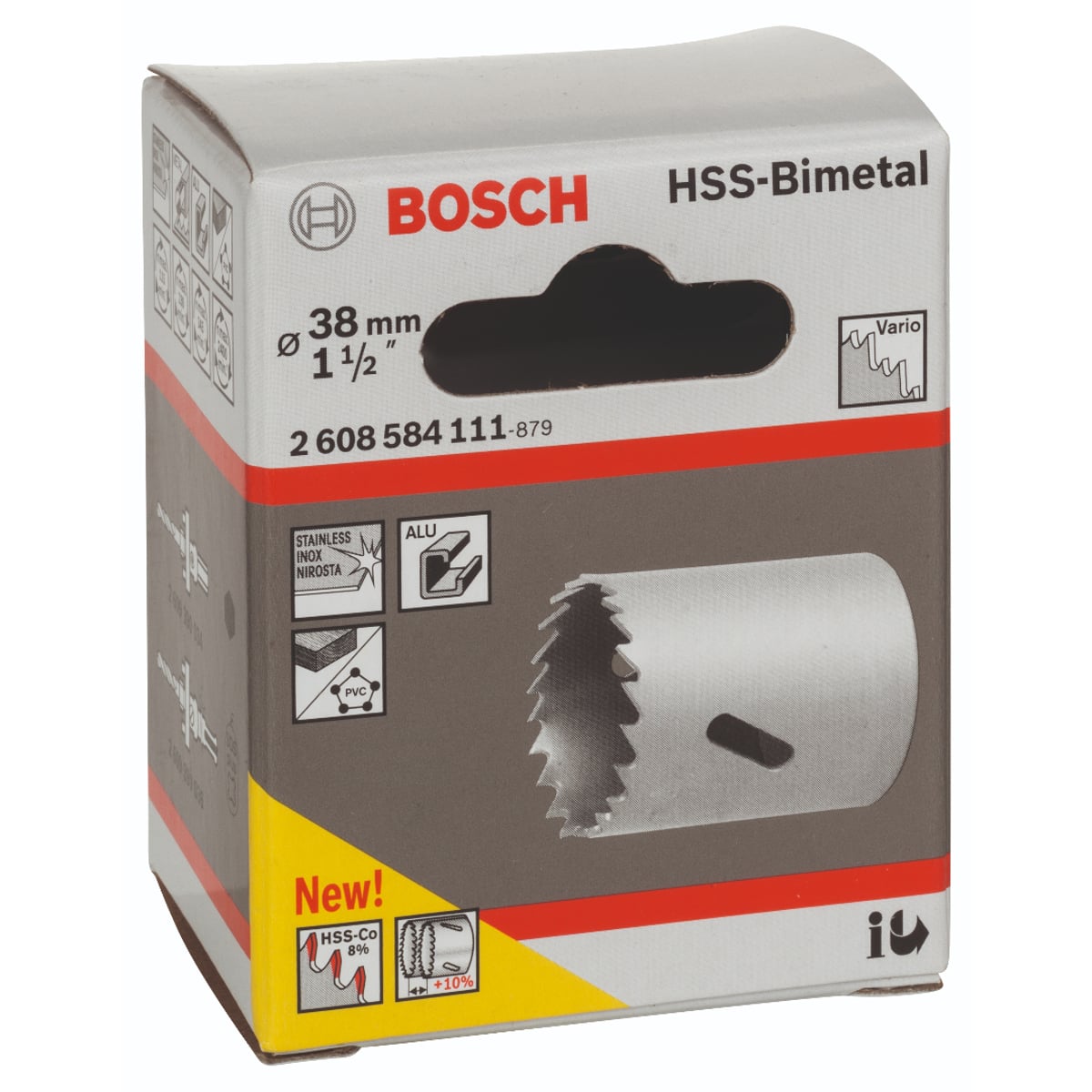 Bosch HSS Bi-Metal Holesaw 38 mm 2608584111