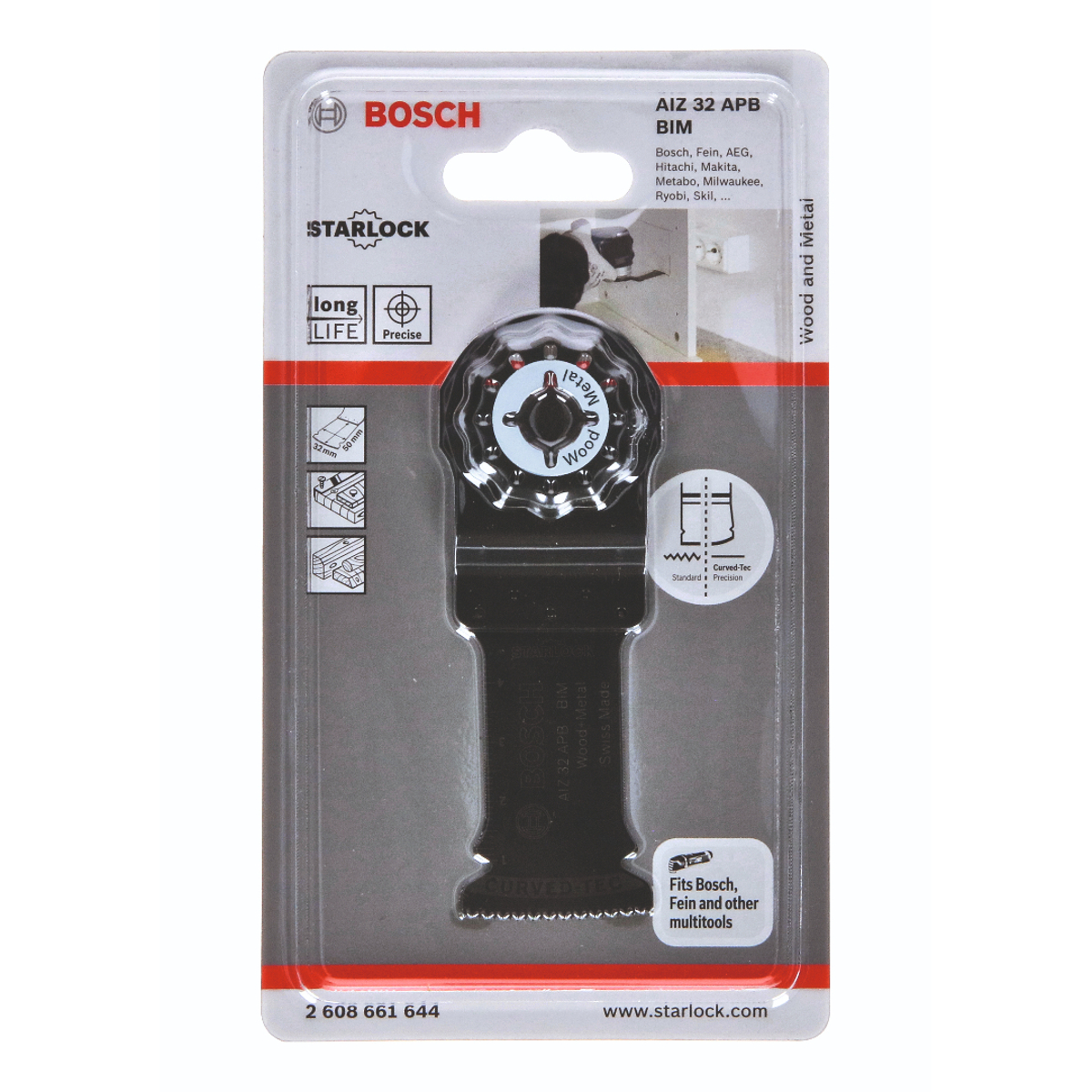 Bosch Starlock AIZ 32 APB BIM Wood+Metal C-Tec 1Pack 2608661644