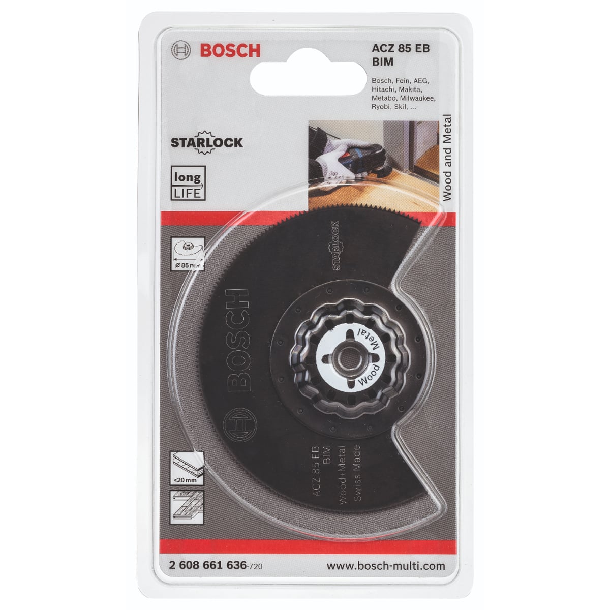 Bosch Starlock ACZ 85 EB BIM Wood+Metal 1Pack 2608661636