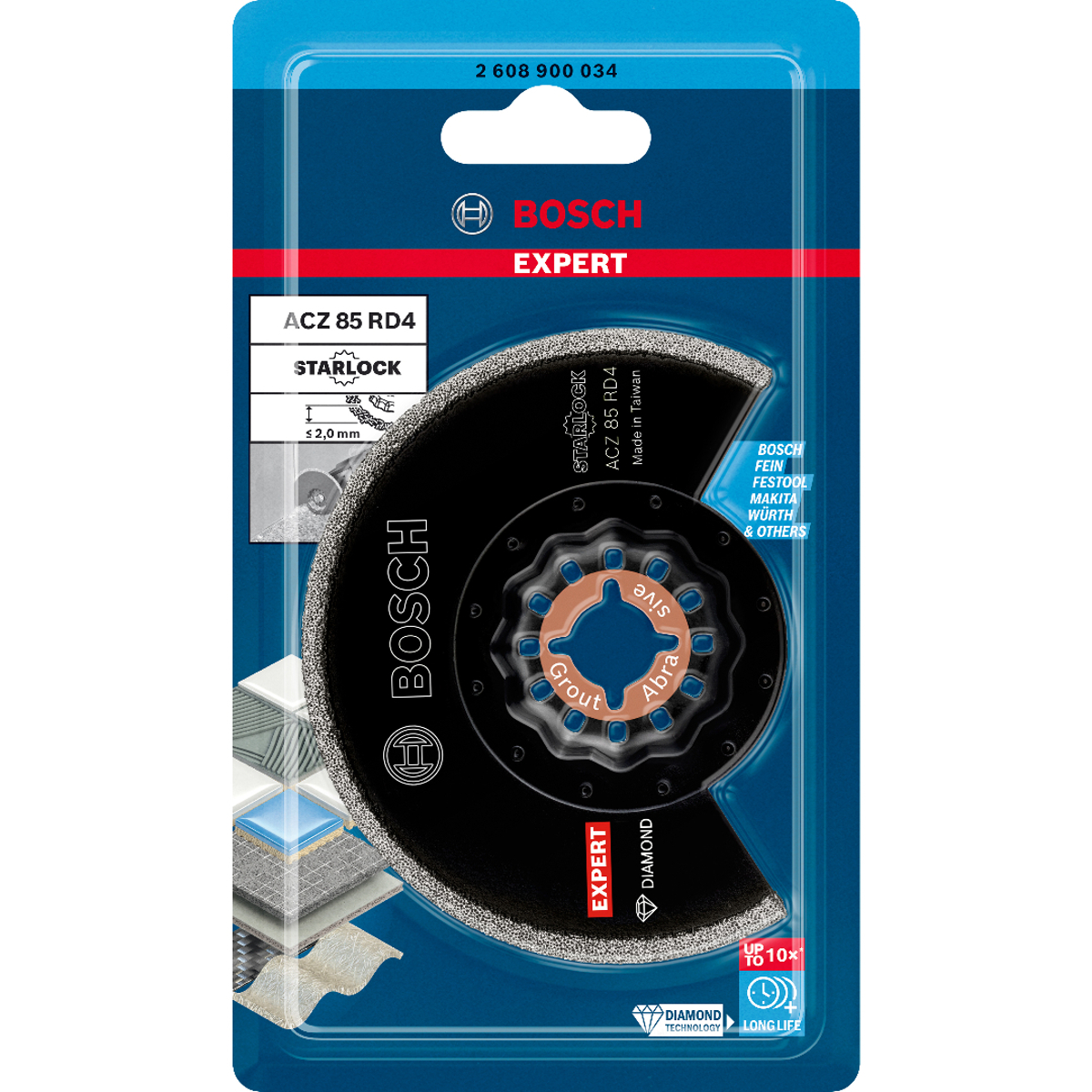 Bosch Expert Starlock Diamond Segment Grout & Abrasive 2608900034