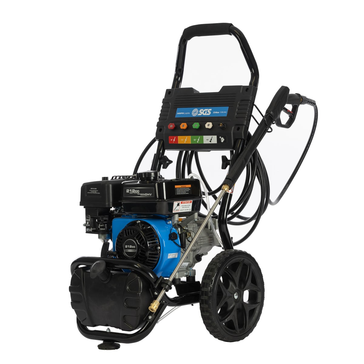 SGS Petrol Pressure Washer - 212cc 9.8L/m (4 Stroke)
