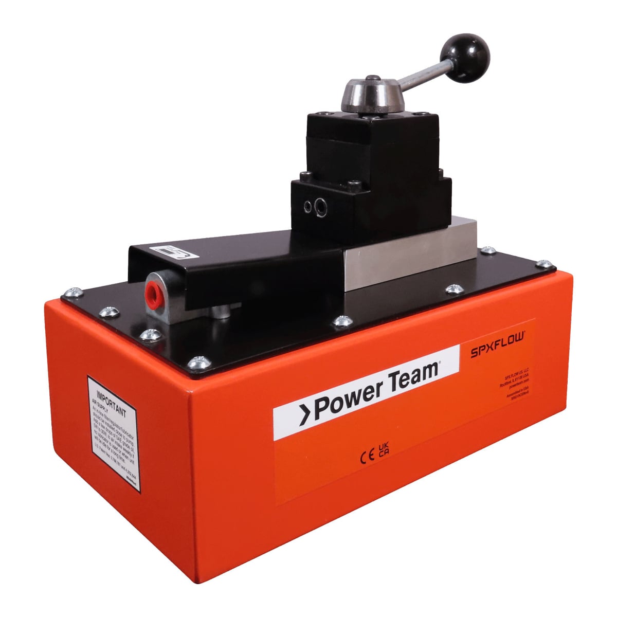 Power Team PA6DM-1 Single Speed Double Acting Air Pump 90 cm3 / min 3.8 Ltr Metal Reservoir