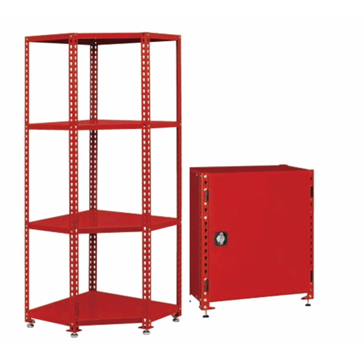 Teng Tools 2 Piece Heavy Duty Corner Rack and Cabinet Combo