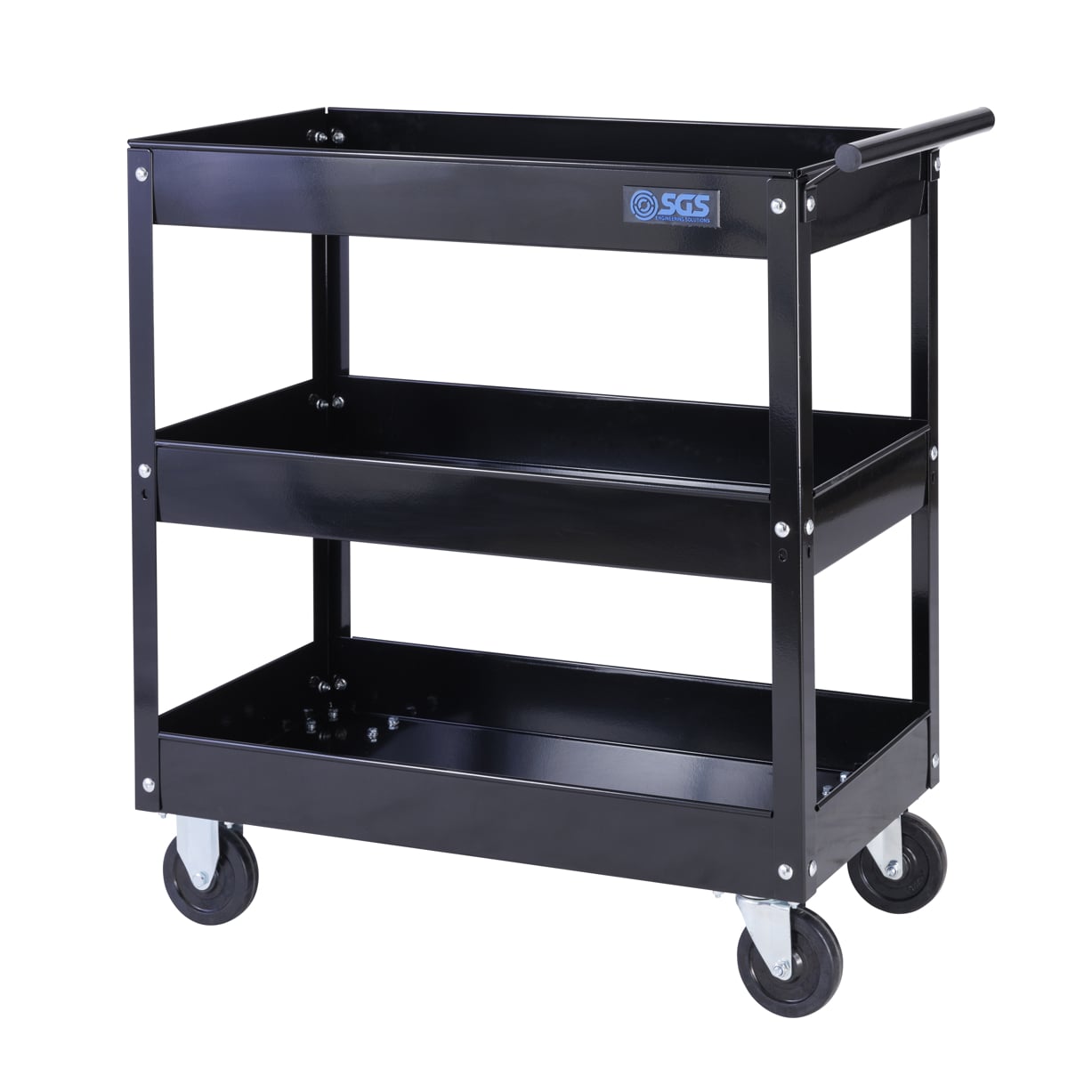 SGS 28in Service Garage Trolley Cart | Black