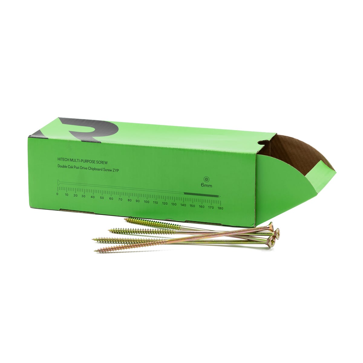 Rikä MPSR044 6.0 x 180mm YZP Hitech Multi-Purpose Screw 100pk