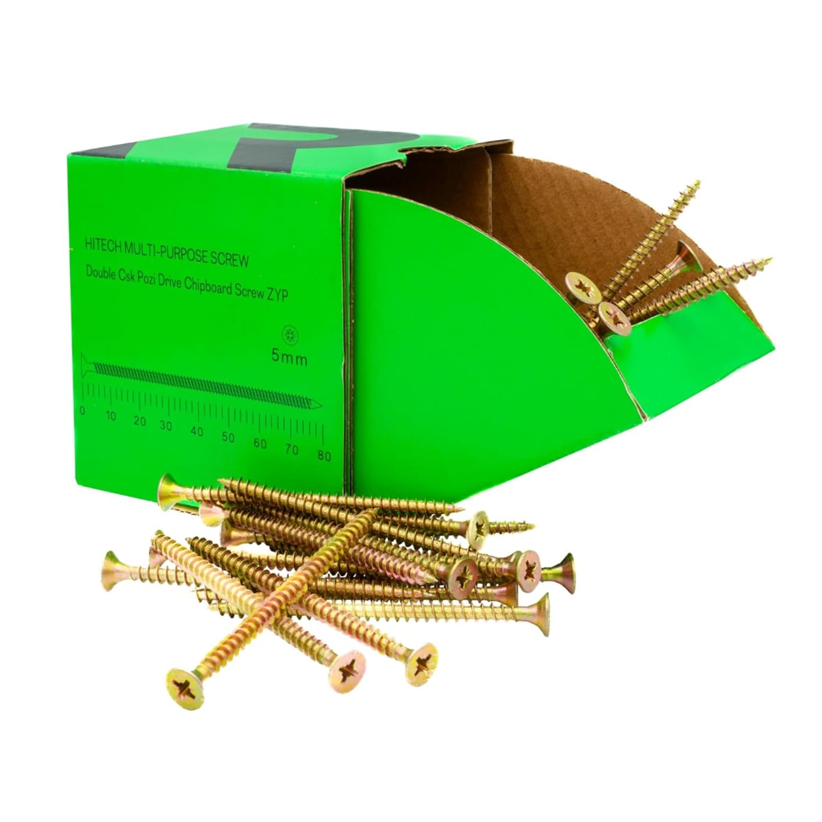 Rikä MPSR029 5.0 x 80mm YZP Hitech Multi-Purpose Screw 100pk