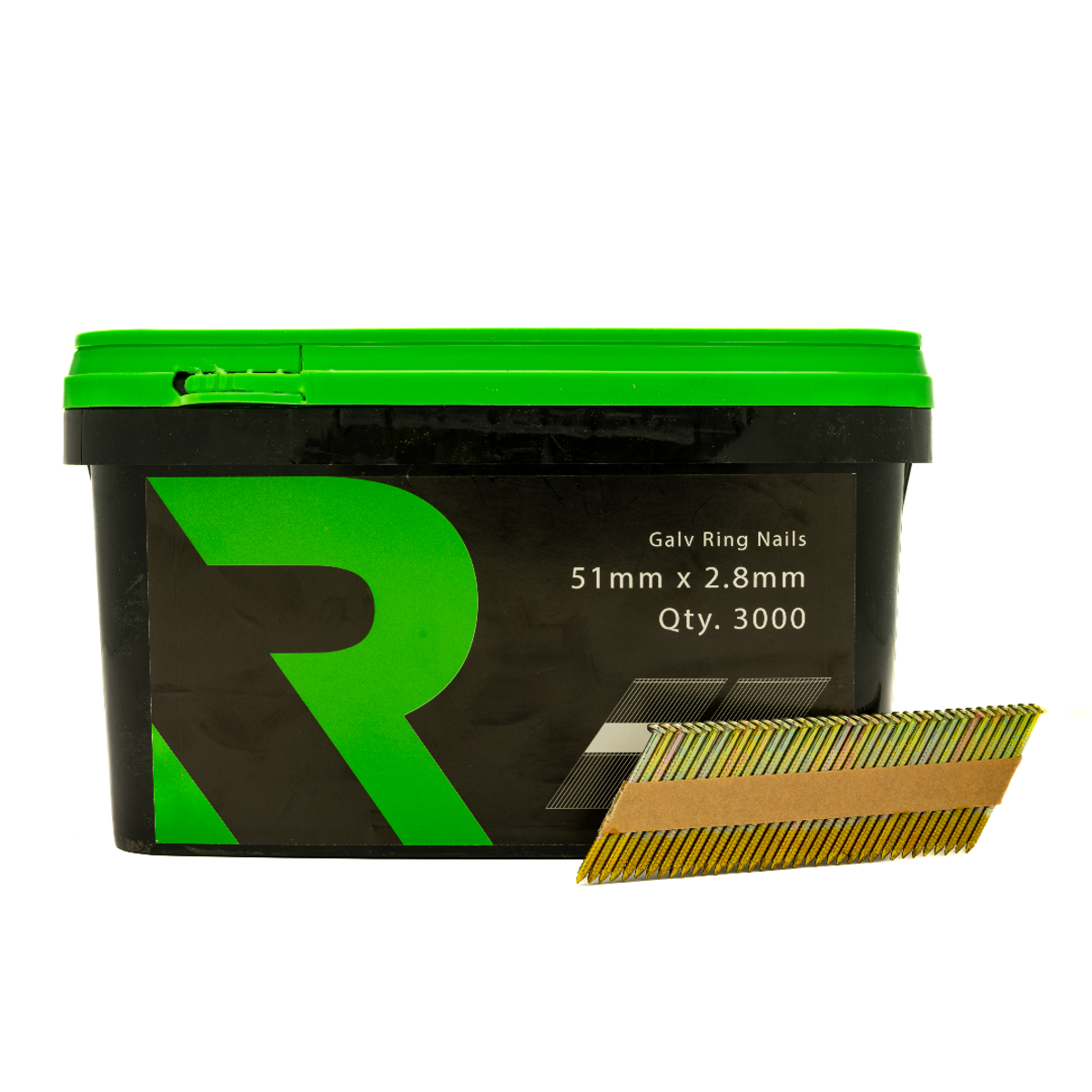Rikä FFNR008 1st Fix Collated Nails Galv Ring 51 x 2.8mm 3000pk (No Fuel)