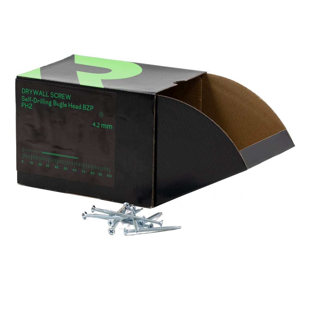 Rikä DWSR022 4.2 x 65mm Self-Drilling Bugle BZP Drywall Screw 500pk