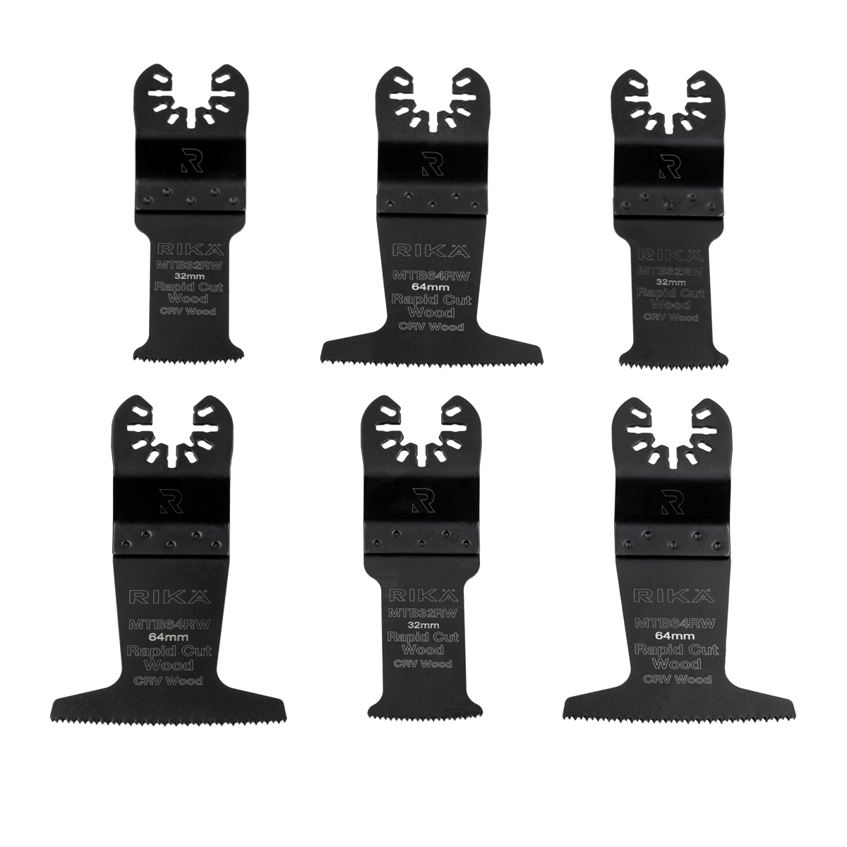 Rikä MTB6WSET Rapid Wood Blade Set 6pc