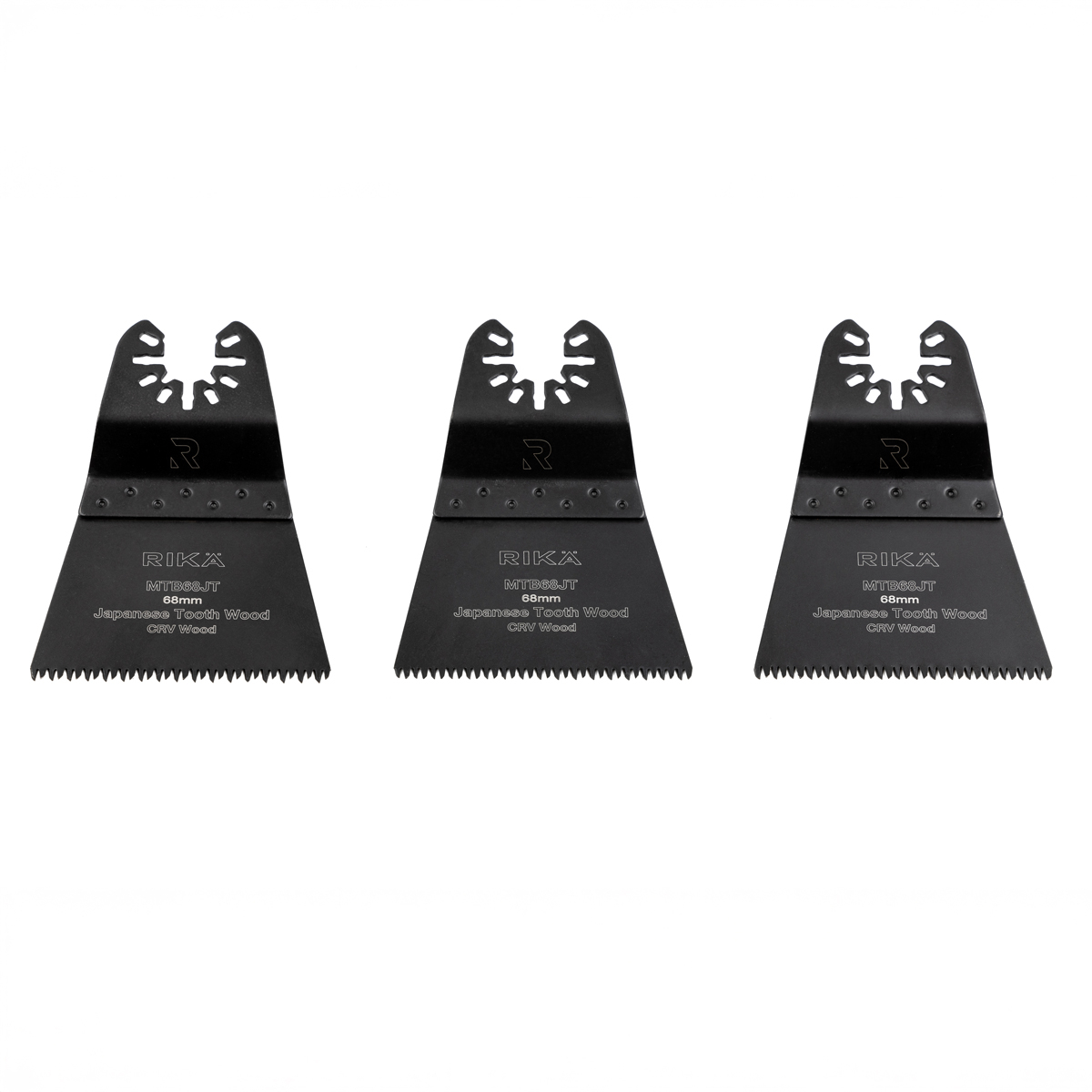 Rikä MTB68JT 68mm Japanese Tooth Multi Tool Saw Blade 3pk
